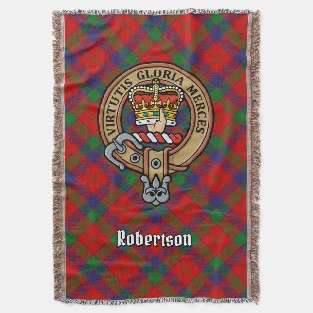 Couverture Blason de Clan Robertson sur tartan (devant Vertical)