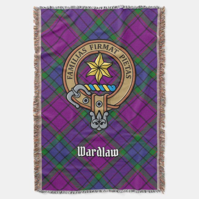 Couverture Blason de Clan Wardlaw sur tartan (devant Vertical)