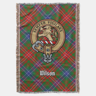 Couverture Blason de Clan Wilson sur tartan moderne