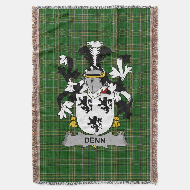 Couverture Blason de la famille Denn Coat of Arms Irlande (devant Vertical)