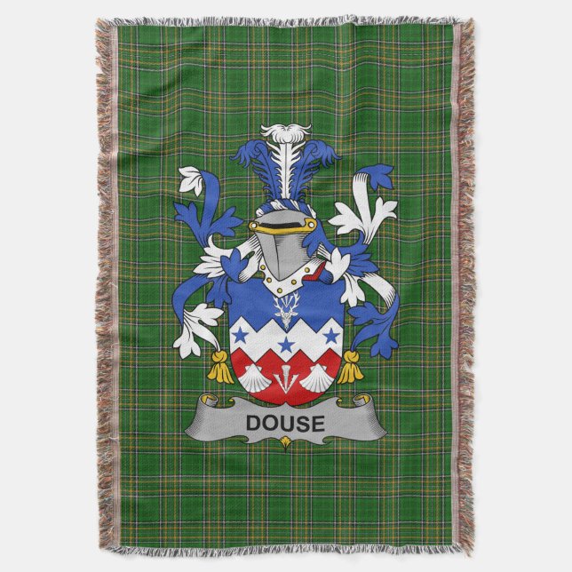 Couverture Blason de la famille Douse ou Dowse d'Irlande Crêt (devant Vertical)