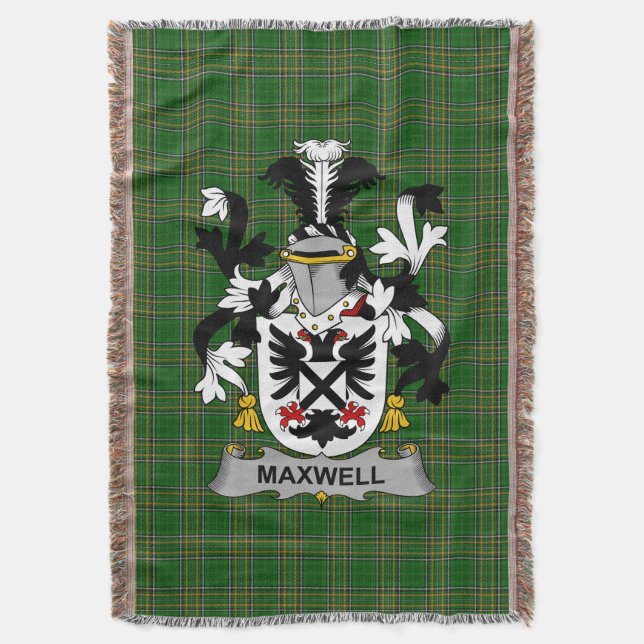 Couverture Blason de la famille Maxwell Coat of Arms Irlande  (devant Vertical)