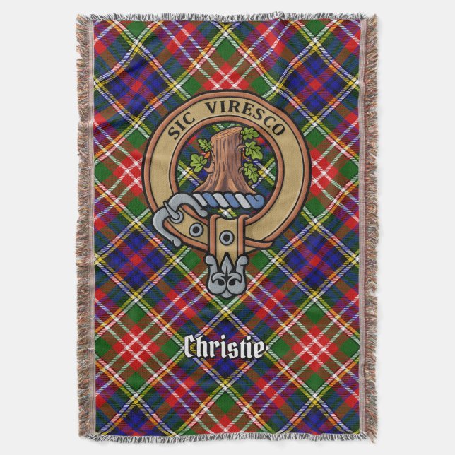 Couverture Blason du clan Christie sur tartan (devant Vertical)