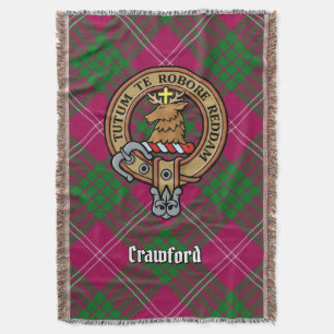 Couverture Blason du clan Crawford sur tartan