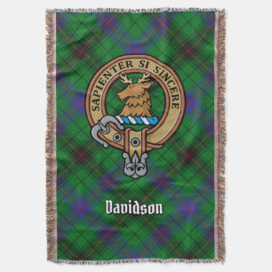 Couverture Blason du Clan Davidson sur tartan