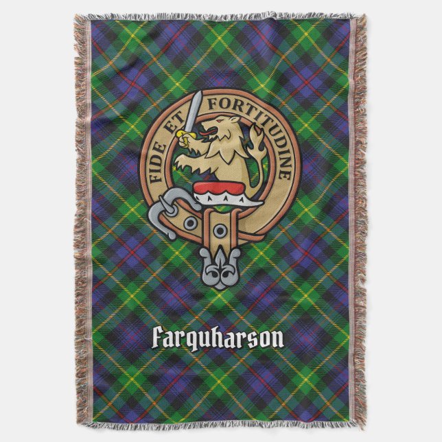Couverture Blason du clan Farquharson sur tartan (devant Vertical)