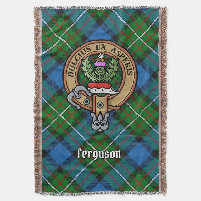 Couverture Blason du clan Ferguson sur tartan (devant Vertical)