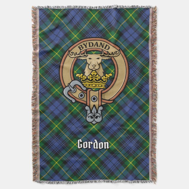 Couverture Blason du clan Gordon sur tartan (devant Vertical)