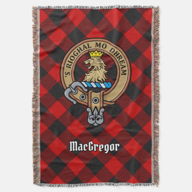 Couverture Blason du clan Gregor sur tartan Rob Roy (devant Vertical)