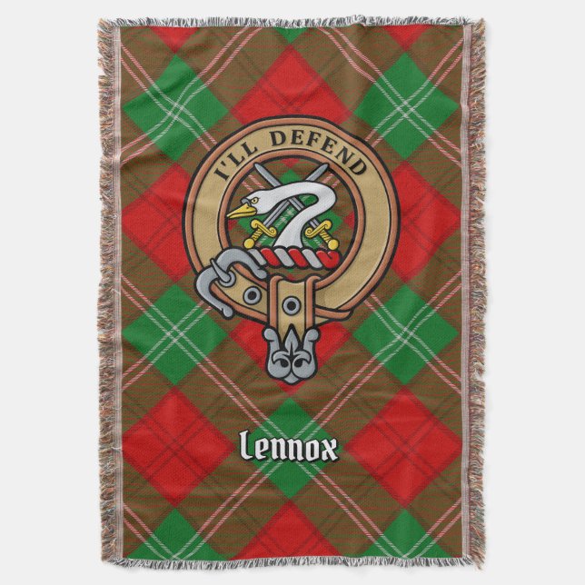 Couverture Blason du Clan Lennox sur tartan (devant Vertical)