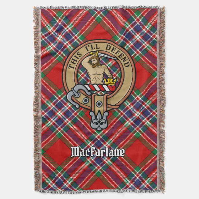 Couverture Blason du clan MacFarlane sur tartan (devant Vertical)