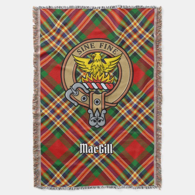 Couverture Blason du clan MacGill sur tartan (devant Vertical)