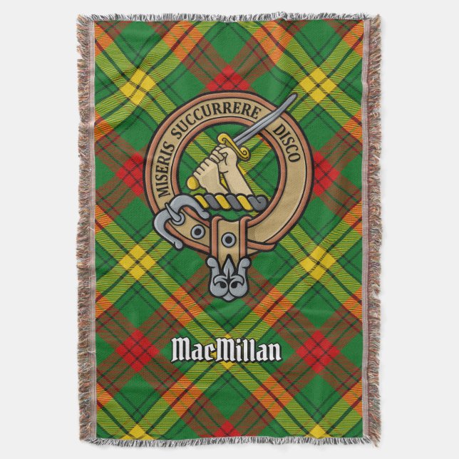 Couverture Blason du clan MacMillan sur tartan (devant Vertical)