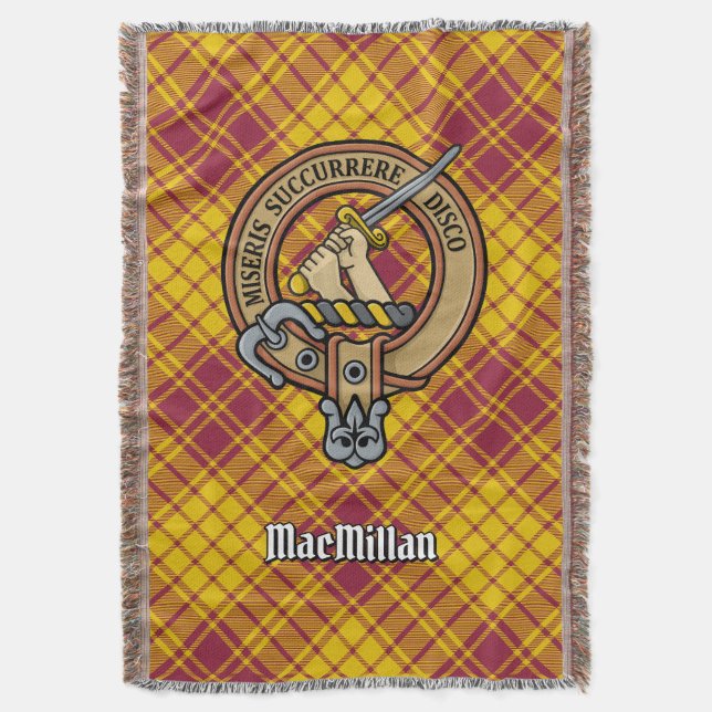 Couverture Blason du clan MacMillan sur tartan de cérémonie (devant Vertical)