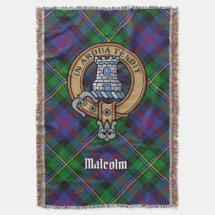 Couverture Blason du clan Malcolm sur tartan