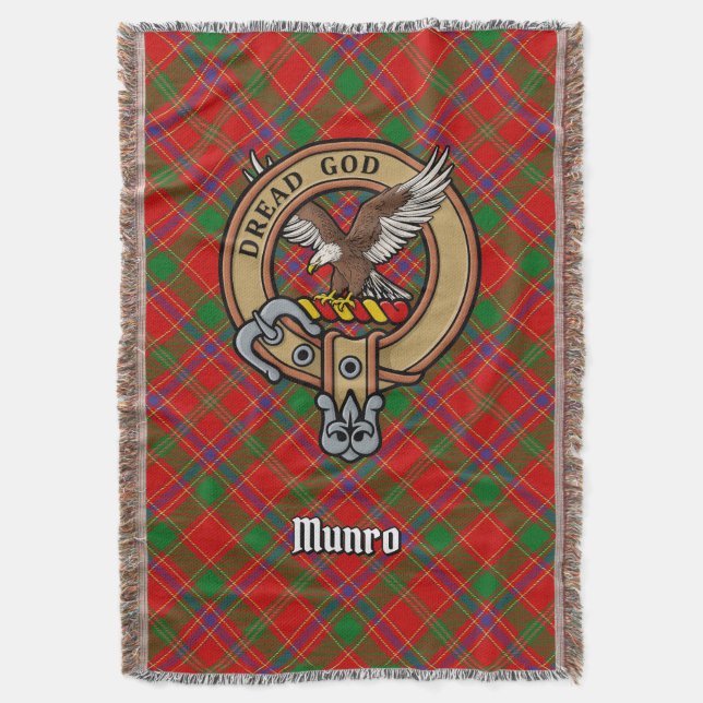 Couverture Blason du Clan Munro sur tartan (devant Vertical)