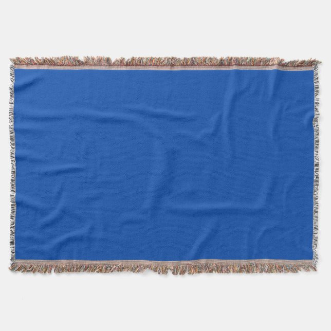 Couverture Bleu cobalt uni (Devant)