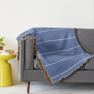 Couverture Bleu et blanc Motif Sh