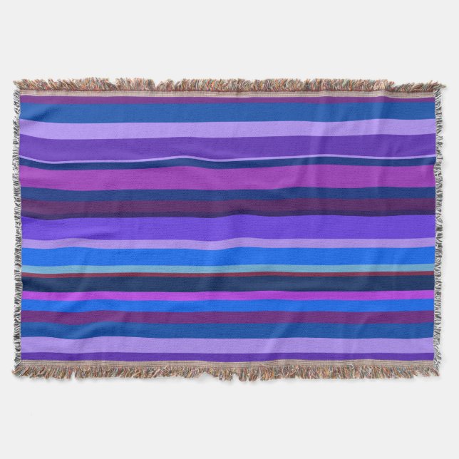 Couverture Bleu et violet bandes horizontales (Devant)