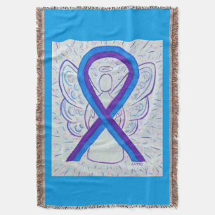 Couverture Bleu et violet sensibilisation Ruban Ange Couvertu
