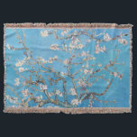 Couverture Bleu Vincent van Gogh Art Peinture<br><div class="desc">Vincent van Gogh (Néerlandais, 1853 - 1890) Almond Blossom, 1890, Huile sur toile Non encadré : 73, 3 cm x 92, 4 cm Vincent van Gogh peint cette vie morte de fleurs d'amandiers contre un ciel bleu pour son neveu nouveau-né qui a été nommé d'après lui. L'amandier est un symbole...</div>