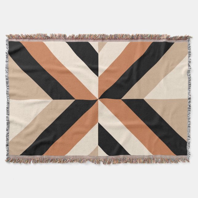 Couverture Bloc de couleurs Brown et noir moderne (Devant)