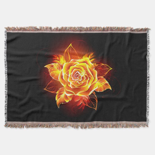 Couverture Blooming Fire Rose (Devant)