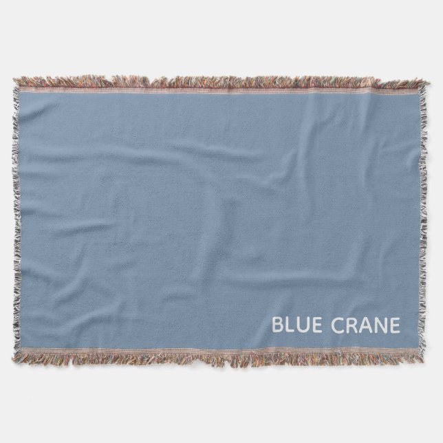 Couverture Blue Crane bleu color (Devant)