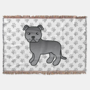 Couverture Blue English Staffordshire Bull Terrier Dog