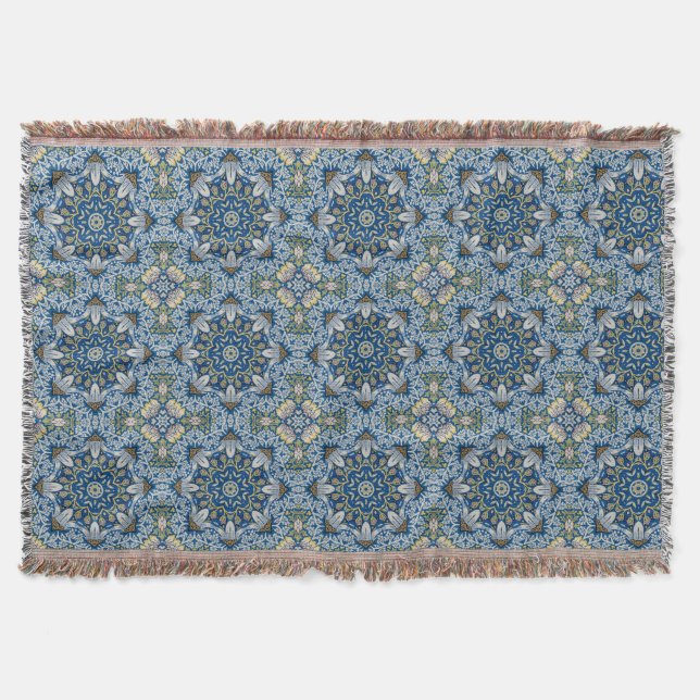 Couverture Bluebell Harmony - Floral Mandala (Devant)