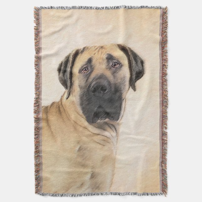 Couverture Boerboel Peinture - Cute Original Chien Art (devant Vertical)