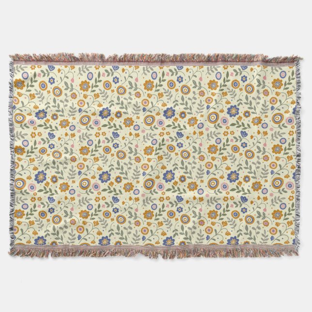 Couverture Boho motif 01,w Lyellow BG (Devant)