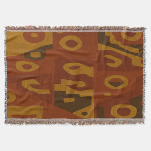 Couverture Boho Tribal Motif Lance Blanket