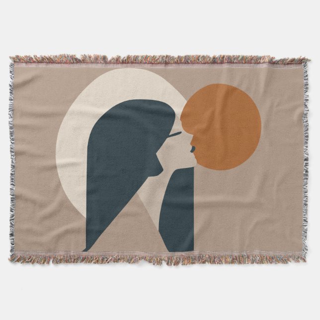 Couverture Boho Woman Sun (Devant)