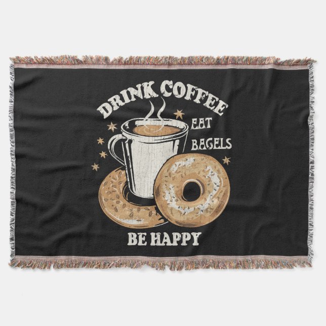 Couverture Boire du café manger des bagels être heureux (Devant)