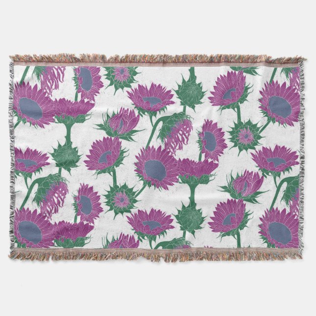 Couverture Bois Imprimer tournesol rose (Devant)