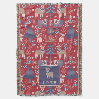 Couverture Bois nordique scandinave Personnalisé