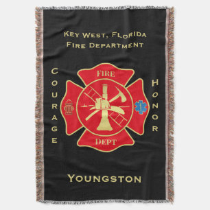 Couverture Bold Firefighter Maltese Cross Art