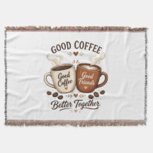 Bon café, bons amis avec deux tasses à café