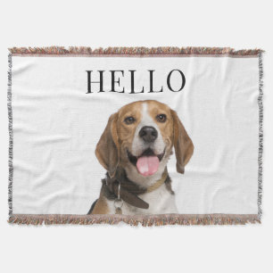 Couverture Bonjour Personnalisé Beagle Portrait de chien phot
