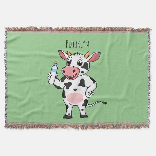 Couverture Bonne vache avec dessin animé de biberon (Devant)
