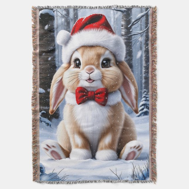 Couverture Bonnet de chapeau de Santa Hat Blanket (devant Vertical)