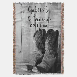 Couverture Boots rustiques Cowboy Pays Mariage occidental