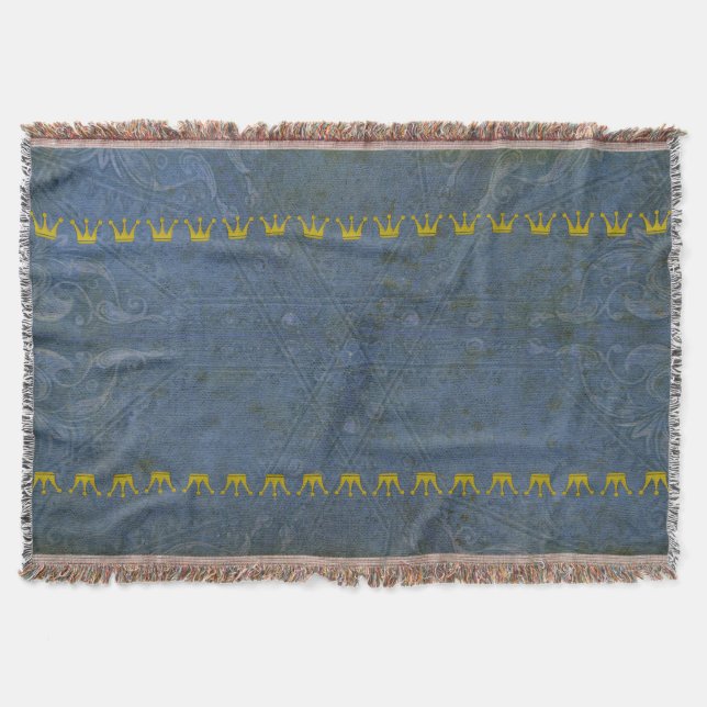 Couverture Bordure Couronne dorée + votre texte et votre arri (Devant)