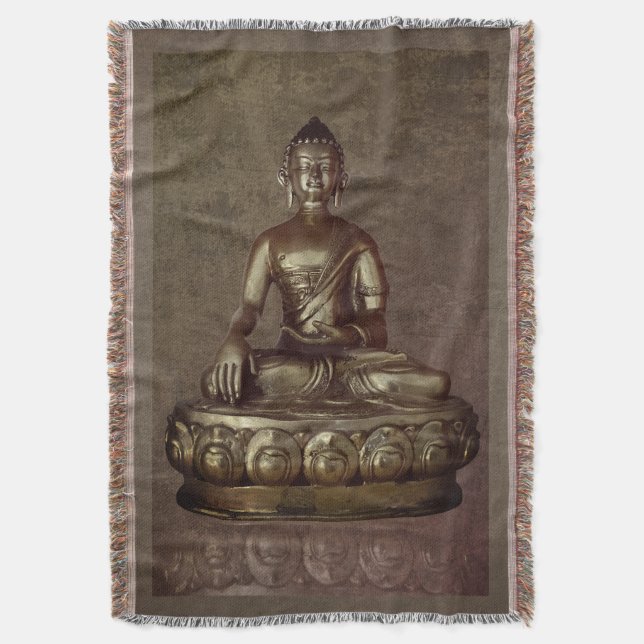 Couverture Bouddha Lance Blanche (devant Vertical)