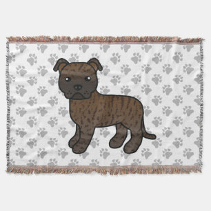 Couverture Bouledogue anglais brindle de Staffordshire