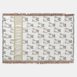 Couverture Bouledogue anglais personnalisé (bringé)