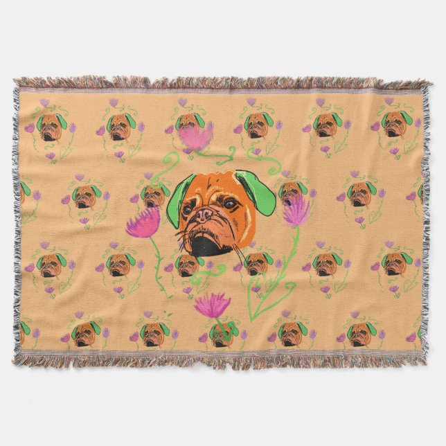 Couverture Bouledogue français néon chien (Devant)