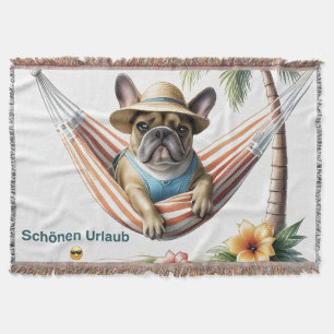 Couverture Bouledogue français Palme Plage Bouledogue françai