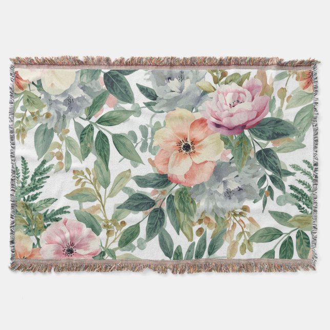 Couverture Bouquet botanique aquarelle feuilles d'eucalyptus (Devant)